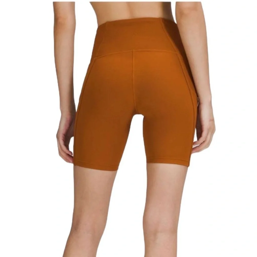 Lululemon Athletica Ribbed High Rise Yoga Shorts